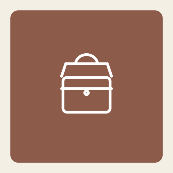 El Bolsón Forest Green Leather and Canvas Carryall
